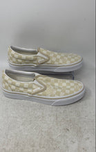 Load image into Gallery viewer, Vans Unisex Classic White Beige Low Top Slip-On Sneaker Shoes Size M 5.5 W 7
