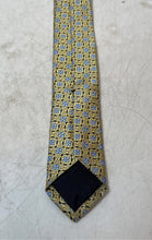 Load image into Gallery viewer, Brooks Brothers 346 Mens Yellow Geometric Print Silk Keeper Loop Designer Tie
