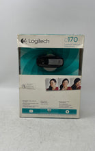 Load image into Gallery viewer, Logitech C170 Black Portable VGA 5MP Built-In-Mic USB Computer Webcam Camera
