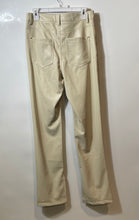 Load image into Gallery viewer, Zara Womens Beige Leather Flat Front Pockets Regular Fit Trouser Pants Size 8
