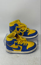 Load image into Gallery viewer, Nike Baby Boys Air Jordan 1 FD2598-700 Blue And Yellow Sneakers Shoes Size 8C
