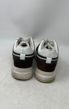 Load image into Gallery viewer, Axels Mens White Brown Leather Lace-Up Round Toe Low Top Sneaker Shoes Size 8
