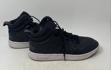 Load image into Gallery viewer, Adidas Mens Hoops 3.0 Mid GZ6679 Black Leather Lace-Up Sneakers Shoes Size 12
