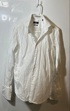 Load image into Gallery viewer, Hugo Boss Mens White Cotton Regular Fit Collared Long Sleeve Dress Shirt Size 15
