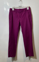 Load image into Gallery viewer, Calvin Klein Womens Purple Flat Front Pockets Straight Leg Ankle Pants Size 2
