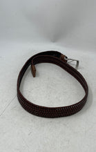 Load image into Gallery viewer, Bronzino Mens Brown Leather Braided Adjustable Buckle Dress Belt Size 38/95
