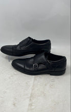 Load image into Gallery viewer, Aldo Mens Argyle Black Leather Round Toe Formal Monk Strap Dress Shoes Size 7
