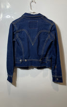 Load image into Gallery viewer, Levi's Strauss &amp; Co. Womens Blue Long Sleeve Iconic Jean Trucker Jacket Size S
