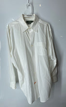 Load image into Gallery viewer, Ralph Lauren Mens White Long Sleeve Collared Non-Iron Dress Shirt Size 17 1/2
