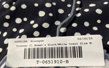Load image into Gallery viewer, Forever 21 Womens Black White Polka Dot Sleeveless A-Line Dress Size Medium
