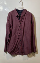 Load image into Gallery viewer, Banana Republic Mens Red Plaid Print Collared Long Sleeve Dress Shirt Size XL
