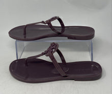 Load image into Gallery viewer, Authentic Tory Burch Womens Purple T-Strap Slip-On Flat Thong Sandals Size 6M
