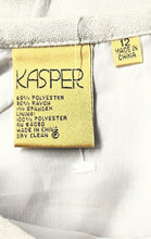 Load image into Gallery viewer, Kasper Womens Gray Back Zip And Slit Straight &amp; Pencil Skirt Size 12
