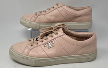 Load image into Gallery viewer, Authentic Tory Burch Womens Pink Leather Lace-Up Sneaker Shoes Size 9M Damaged
