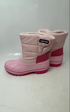 Load image into Gallery viewer, Lands' End Girls Pink Waterproof Round Toe Hook And Loop Snow Boots Size 6M

