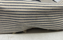 Load image into Gallery viewer, Kelly &amp; Katie Womens Dark Blue Beige Striped Double Handle Tote Bag With Tags
