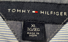 Load image into Gallery viewer, Tommy Hilfiger Mens Blue Striped Long Sleeve Collared Button-Up Shirt Size XL
