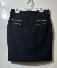 Load image into Gallery viewer, Banana Republic Womens Black Slit Back Zip Straight &amp; Pencil Skirt Size 0P
