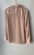 Load image into Gallery viewer, Calvin Klein Womens Pink Long Sleeve Collared Button-Up Shirt Size Small
