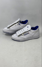 Load image into Gallery viewer, Reebok Mens Club C Mid 2 GX9046 White Blue Leather Lace-Up Sneaker Shoes 8.5
