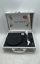 Load image into Gallery viewer, Victrola White Portable Vinyl Turntable Record Player Untested No Power Cable
