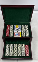 Load image into Gallery viewer, Multicolor Chips Playing Cards And Dealer Buttons Poker Game Set With Case
