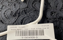 Load image into Gallery viewer, Banana Republic Womens Black Lace Round Neck Pullover Blouse Top Size XS

