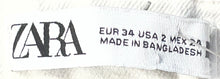 Load image into Gallery viewer, Zara Womens White Light Wash Pockets Stretch Denim Skinny Leg Jeans Size 2
