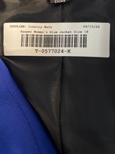 Load image into Gallery viewer, Kasper Womens Blue Long Sleeve Double Breasted Blazer Size 18 With Tag

