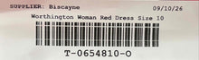 Load image into Gallery viewer, Worthington Womens Red Modern Fit Cuffed Straight Leg Cropped Dress Pants Sz 10
