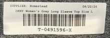 Load image into Gallery viewer, DKNY Womens Gray Heather Long Sleeve Crew Neck Pullover Sweatshirt Size L
