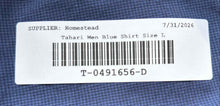 Load image into Gallery viewer, Tahari Mens Blue Long Sleeve Slim Fit Stretch Non-Iron Dress Shirt Size L w/ Tag
