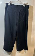 Load image into Gallery viewer, Ann Taylor Womens Black Flat Front Wide-Leg Trousers Pants Size 10
