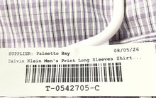 Load image into Gallery viewer, Calvin Klein Mens Purple Long Sleeve Slim Fit Dress Shirt Size XL 17-17.5 34/35
