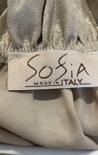Load image into Gallery viewer, Sofia Womens Gold 3/4 Sleeve V-Neck Blouse Top Size Small
