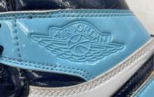 Load image into Gallery viewer, Authentic Nike Womens Air Jordan 1 Retro High Blue White Black Sneakers Shoes 9
