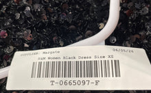 Load image into Gallery viewer, H&amp;M Womens Black Sequin 3/4 Sleeve Collarless Cocktail A-Line Dress Size XS
