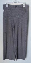 Load image into Gallery viewer, Jules &amp; Leopold Womens White Black Geometric Print Wide-Leg Trouser Pants Size M
