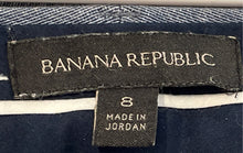Load image into Gallery viewer, Banana Republic Womens Blue Pockets Stretch Ankle Dress Pants Size 8
