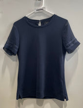 Load image into Gallery viewer, Banana Republic Womens Blue Short Sleeve Crew Neck Blouse Top Size XS
