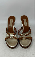 Load image into Gallery viewer, Michael Kors Womens Brown Open Toe Wedge Heel Platform Sandals Size 5 M
