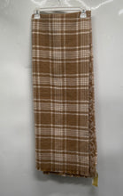 Load image into Gallery viewer, Michael Kors Womens Brown And Beige Plaid Print Multifunctional Rectangle Scarf
