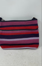 Load image into Gallery viewer, The Sak Womens Multicolor Striped Crochet Inner Pockets Shoulder Handbag
