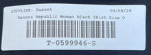 Load image into Gallery viewer, Banana Republic Womens Black Flat Front Regular Fit Back Zip A-Line Skirt Size 0
