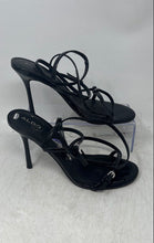Load image into Gallery viewer, Aldo Womens Jamielynn Black Open Toe Stiletto Strappy Heels Size 8.5
