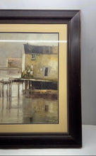 Load image into Gallery viewer, Abstract Expressionist Of The Sea Docks Painting Framed Print By Ted Goerschner
