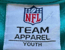 Load image into Gallery viewer, NFL Team Apparel Boys Aqua Miami Dolphins Long Sleeve Pullover Hoodie Size M
