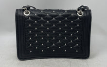 Load image into Gallery viewer, Zara Basic Womens Black Quilted Leather Chain Strap Flap Over Crossbody Handbag
