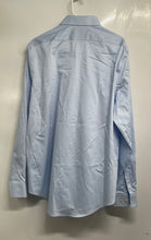 Load image into Gallery viewer, Calvin Klein Mens Light Blue Slim Fit Stretch Long Sleeve Collared Dress Shirt L
