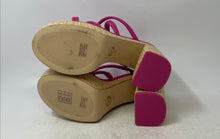 Load image into Gallery viewer, Michael Kors Womens Pink Block Slip-On Wedge Platform Sandals Size 11M

